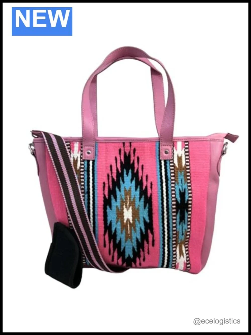 Concealed Carry Leather Western Shoulder Handbag Aztec Boho Purse Women